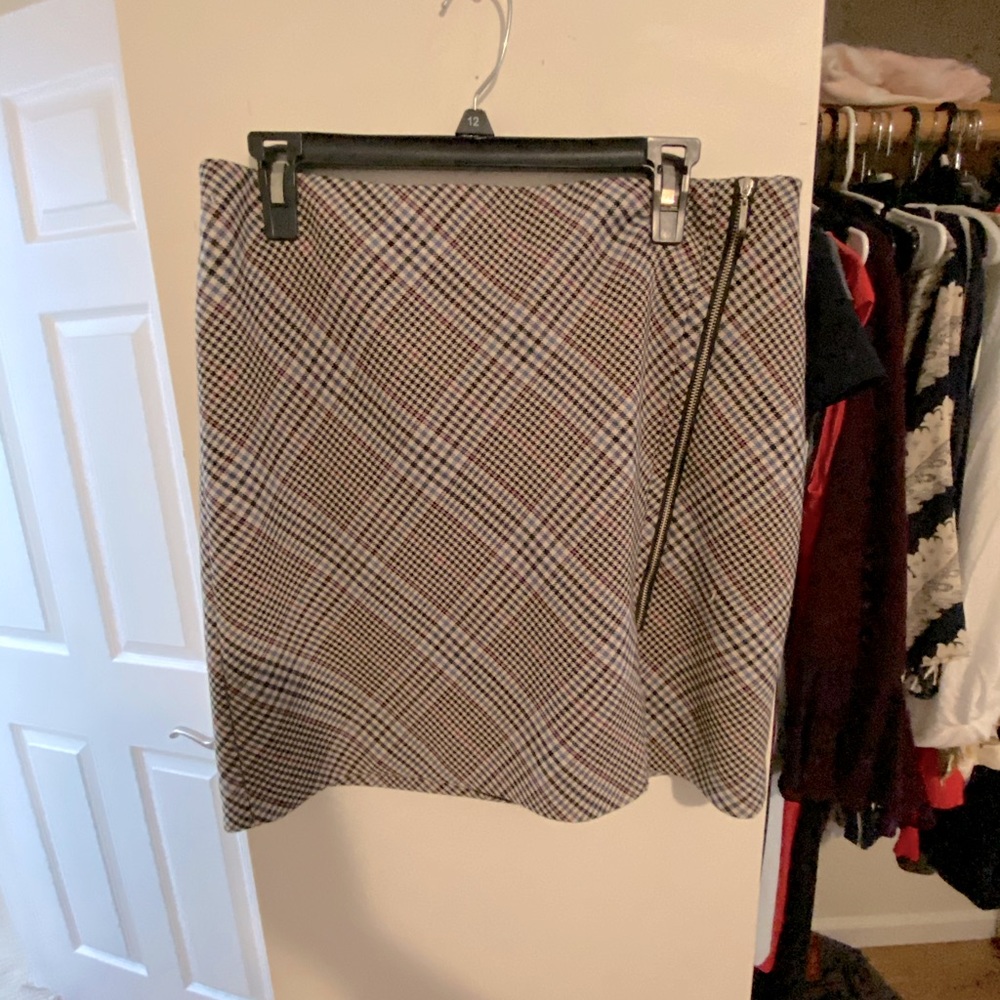 White House Black Market plaid skirt